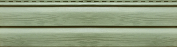 Полный вид - Виниловый сайдинг Ю-пласт, Зеленый