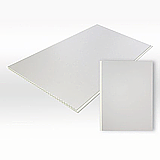 Бесшовная пластиковая панель Белая - Матовая, 250х3950 мм