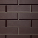 Фасадная панель «Гладкий кирпич» - Темно-коричневый